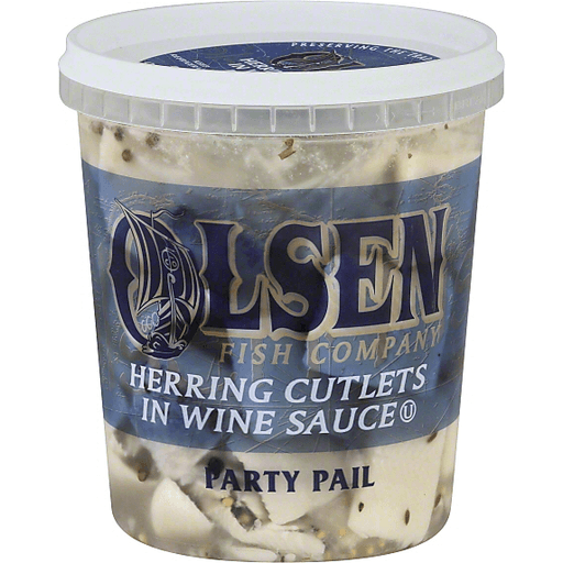 Olsen's Herring Cutlets in Wine Sauce - 32 oz.
