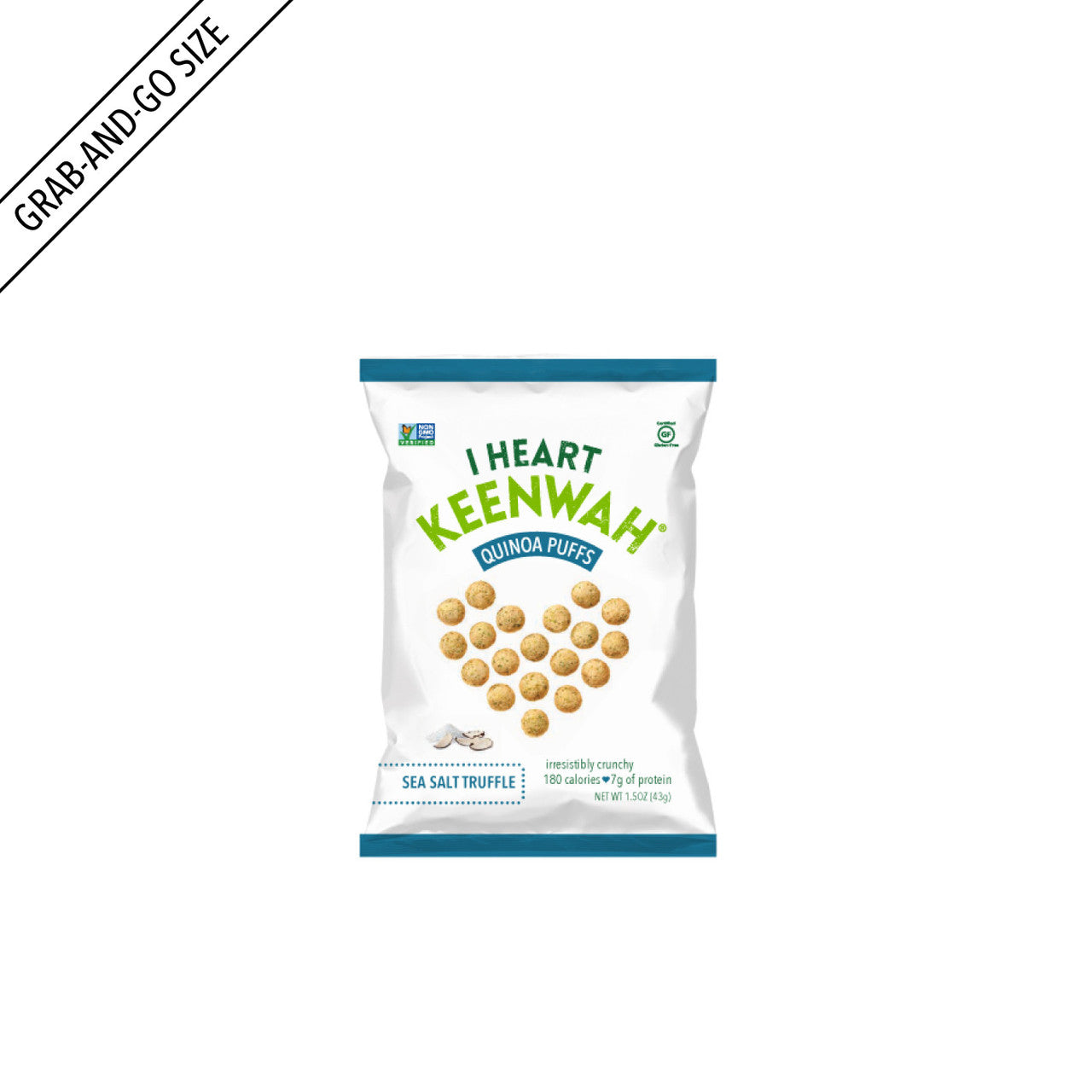 Quinoa Puffs, Sea Salt Truffle (1.5oz) (6-Pack)