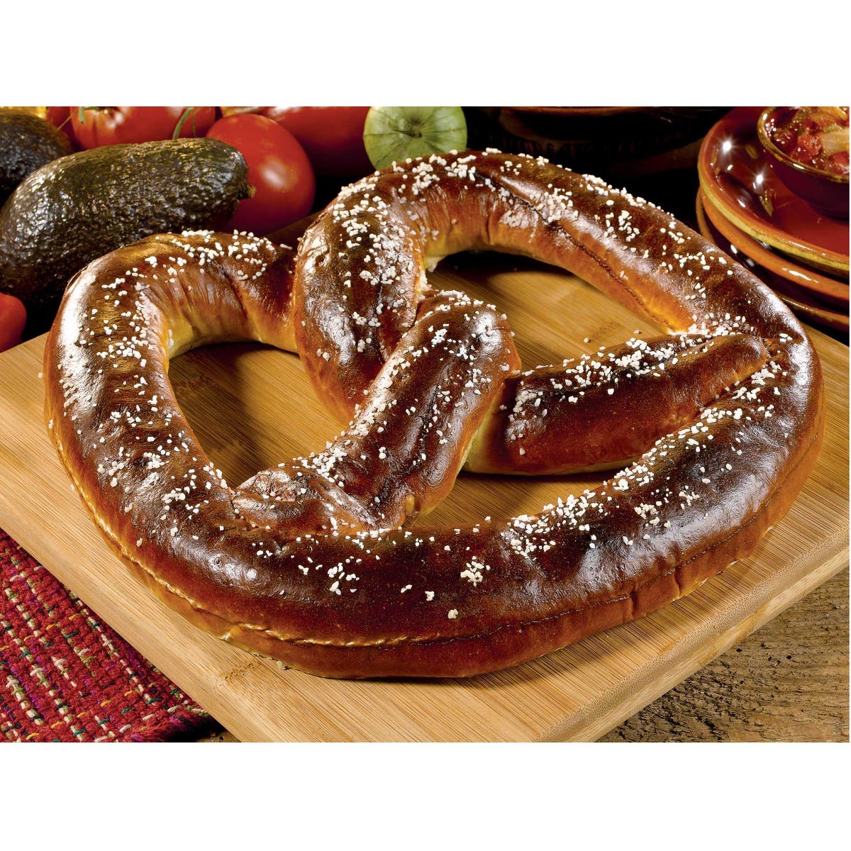 Giant Sliced Soft Bavarian Pretzel, 24 oz - includes 9