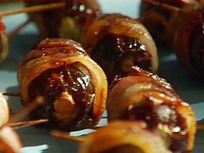 Dates & Bleu Cheese Wrapped in Bacon - 50 pieces per tray