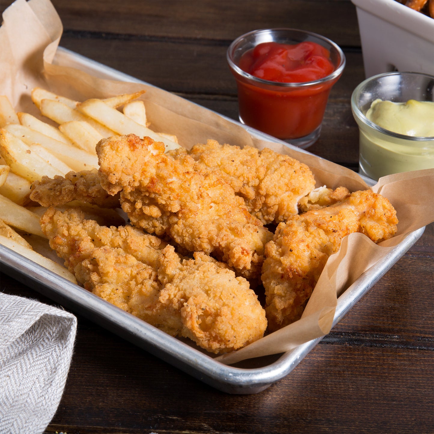 Red Label Fully Cooked Homestyle Chicken Tenderloin Fritters 5 lb - 2/Case