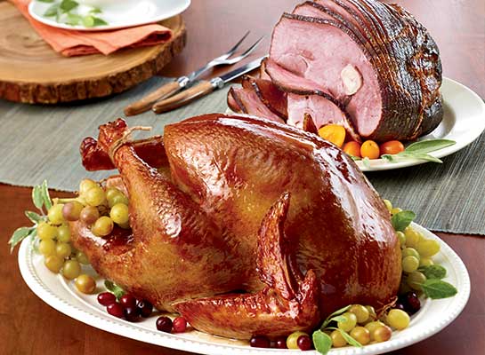 Organic Turkey, 15 - 17 lb & 1/2 Ham, 4 - 6 lb - Combo