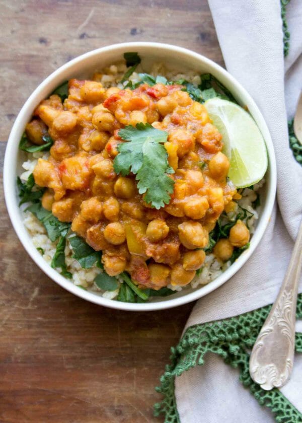 Chickpea Curry Veggie Meal