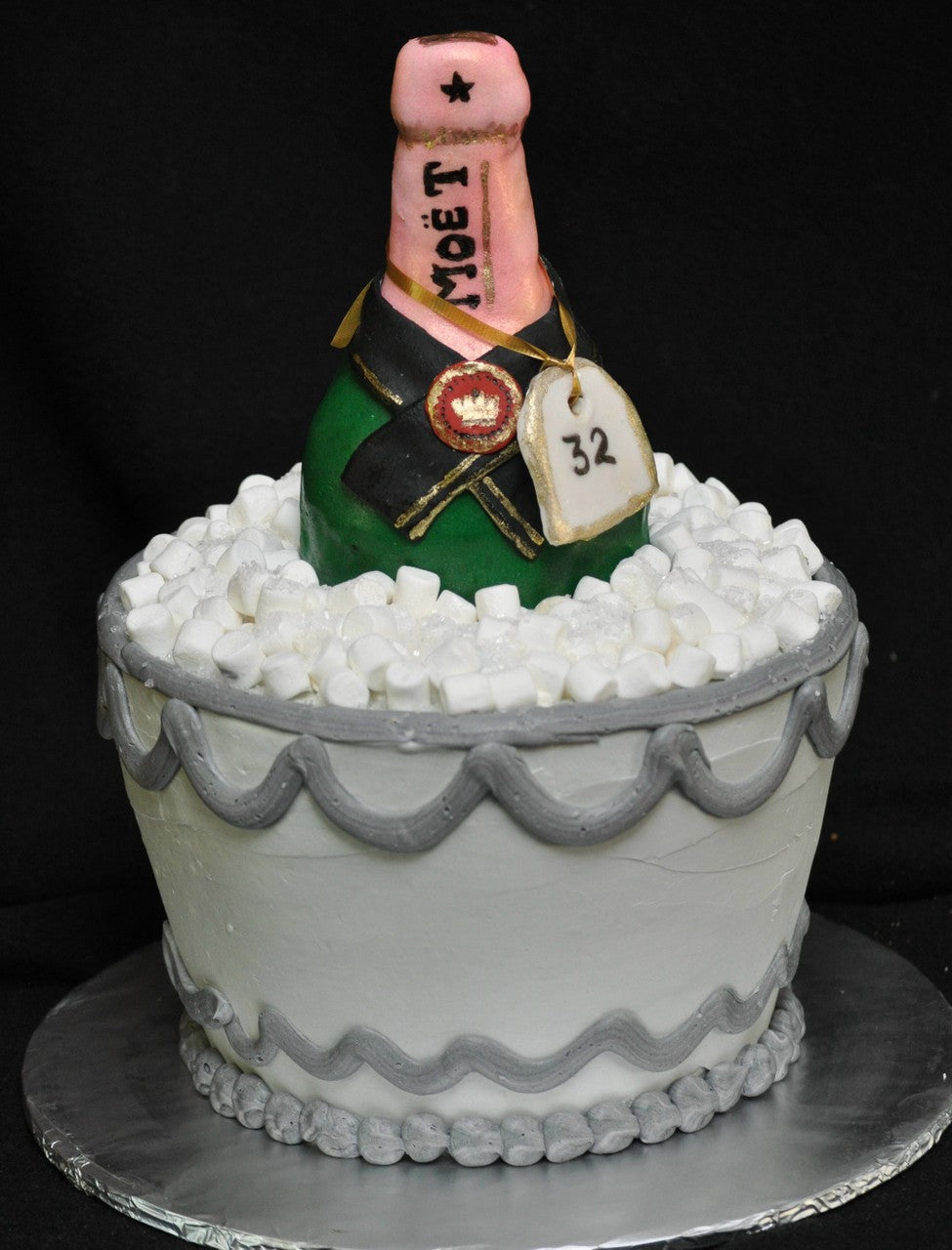 Champagne Bottle Cake - price per serving