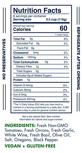 Keto Basil Pasta Sauce by Yo Mama's Foods - No Sugar Added, Low Carb, Low Sodium, Gluten Free, Paleo Friendly, and Made with Whole, Non-GMO Tomatoes