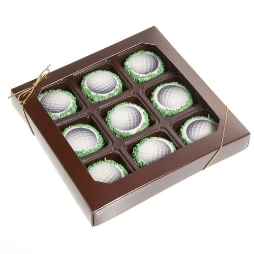 Milk Chocolate Dipped Oreo Cookies Golf Ball Chocolates - pack of 9