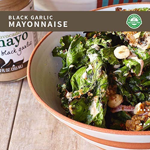 CHOSEN FOODS AVOCADO OIL MAYO BLACK GARLIC 12 OZ 6 PACK