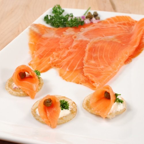 Lox Smoked Salmon For Bagels Gift Set Kit