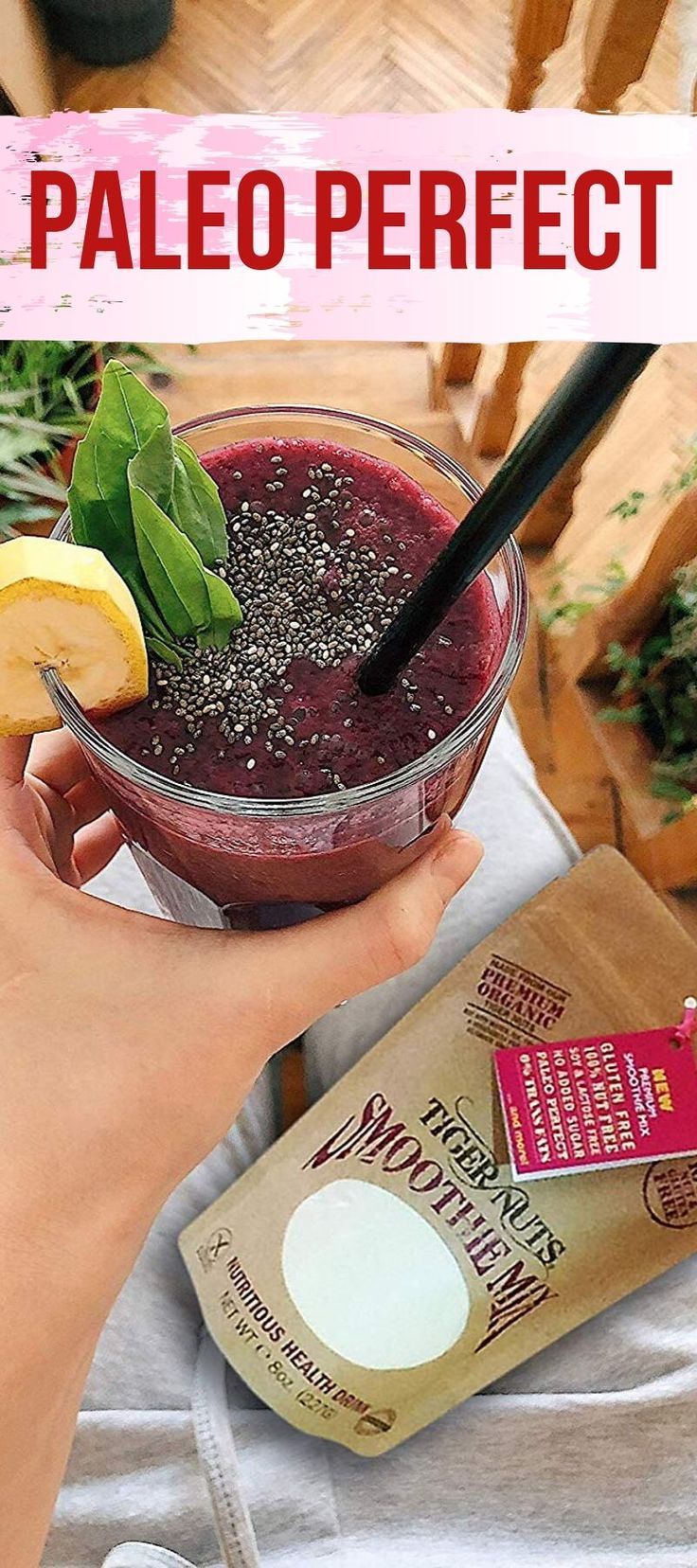 TigerNuts Smoothie Mix w/ Extra Protein - Vanilla Flavor - 10 oz