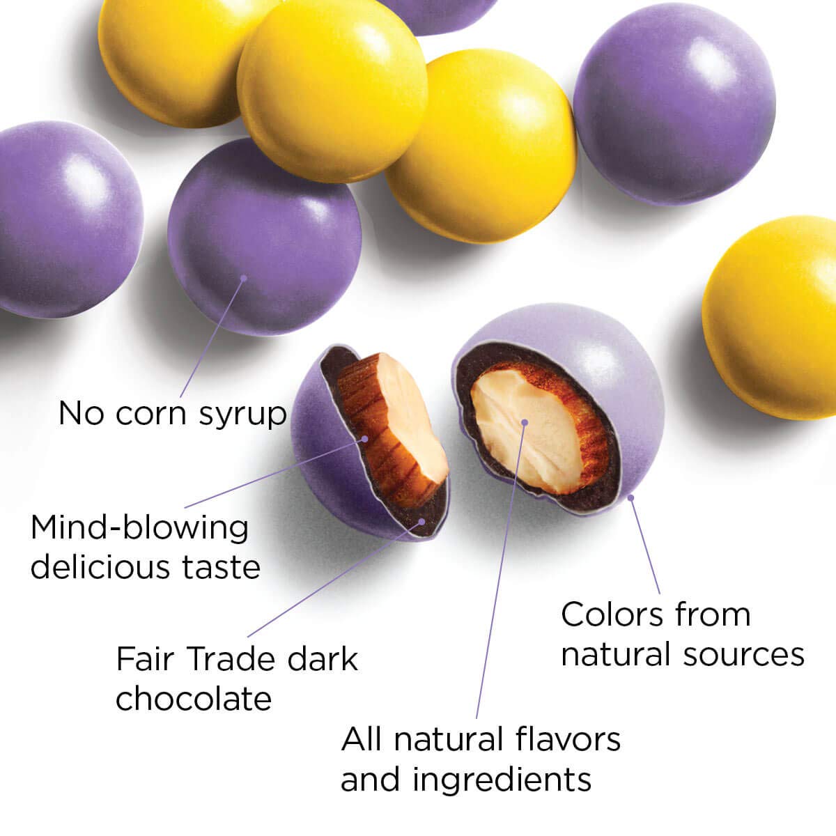 Little Secrets 5 oz Candies, 4 Pack (Sea Salt Almond in Dark Chocolate)