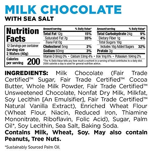 Little Secrets Milk Chocolate & Sea Salt Crispy Wafers - 12-1.4oz Snack Packs