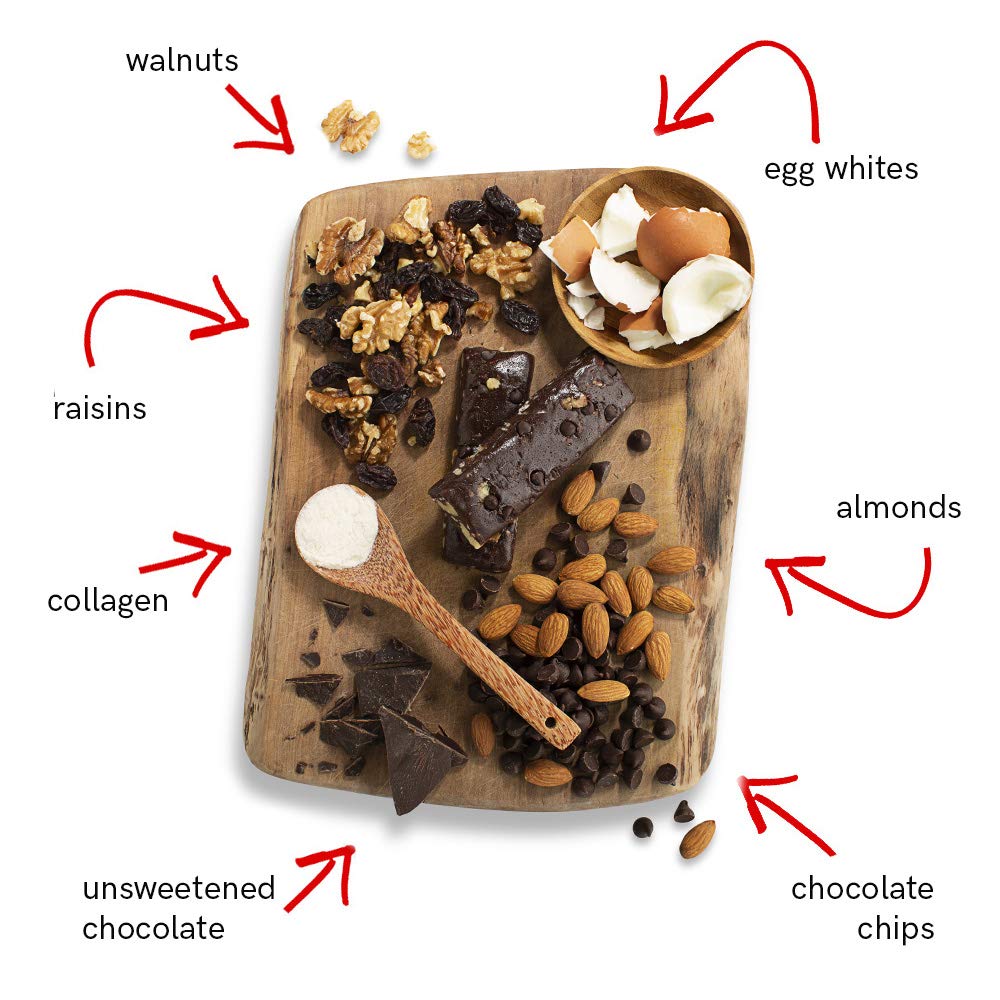 Collagen Chocolate Walnut Protein Bar - includes 12