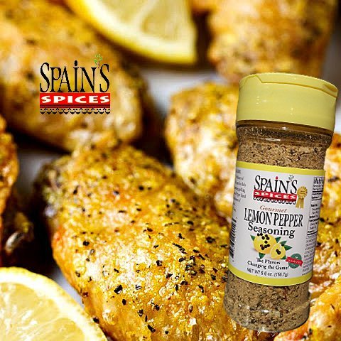 Spain's Gourmet Lemon Pepper Seasoning 5.1 oz - Gluten Free, Sugar Free, No MSG, No GMO