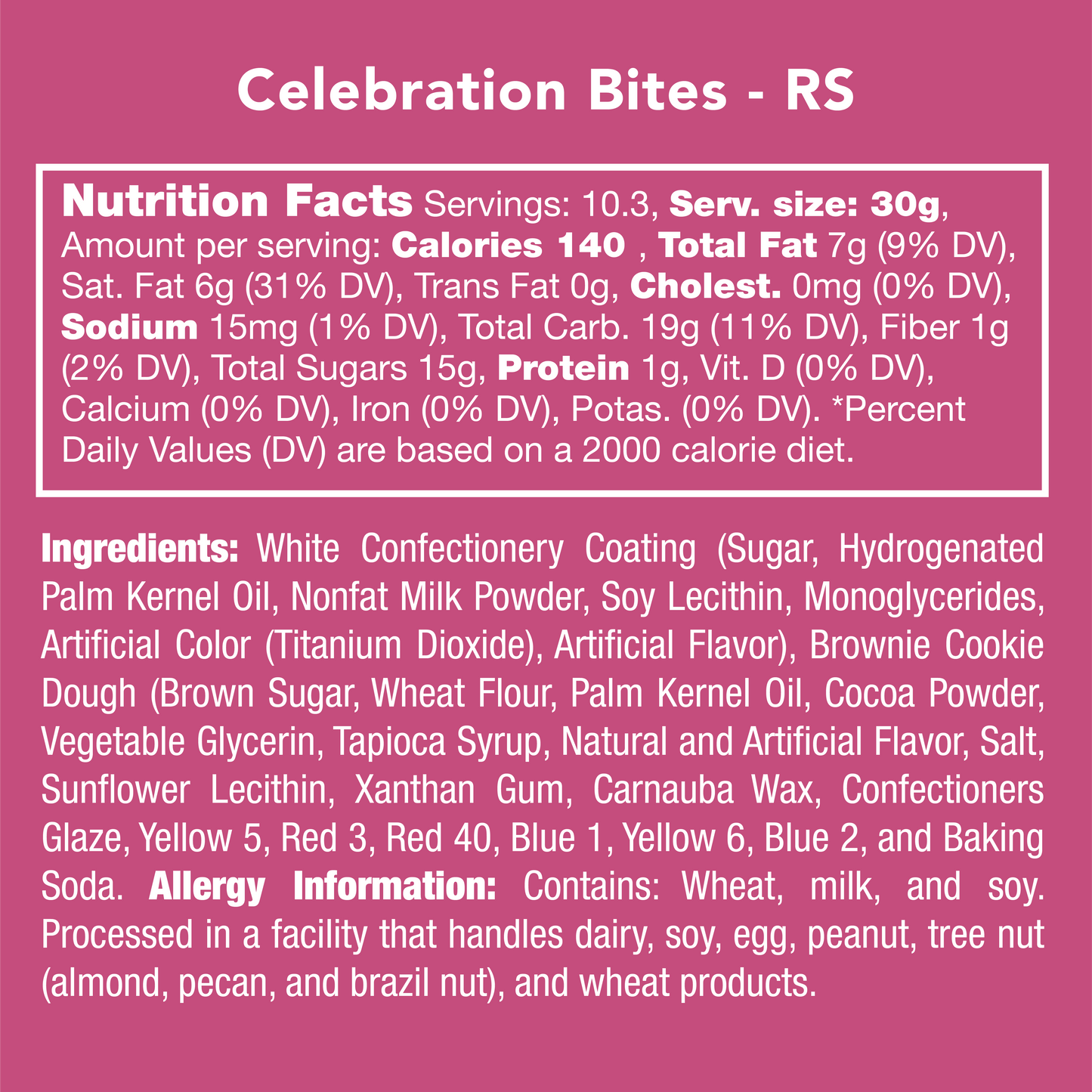 Celebration Bites - Brownie Core