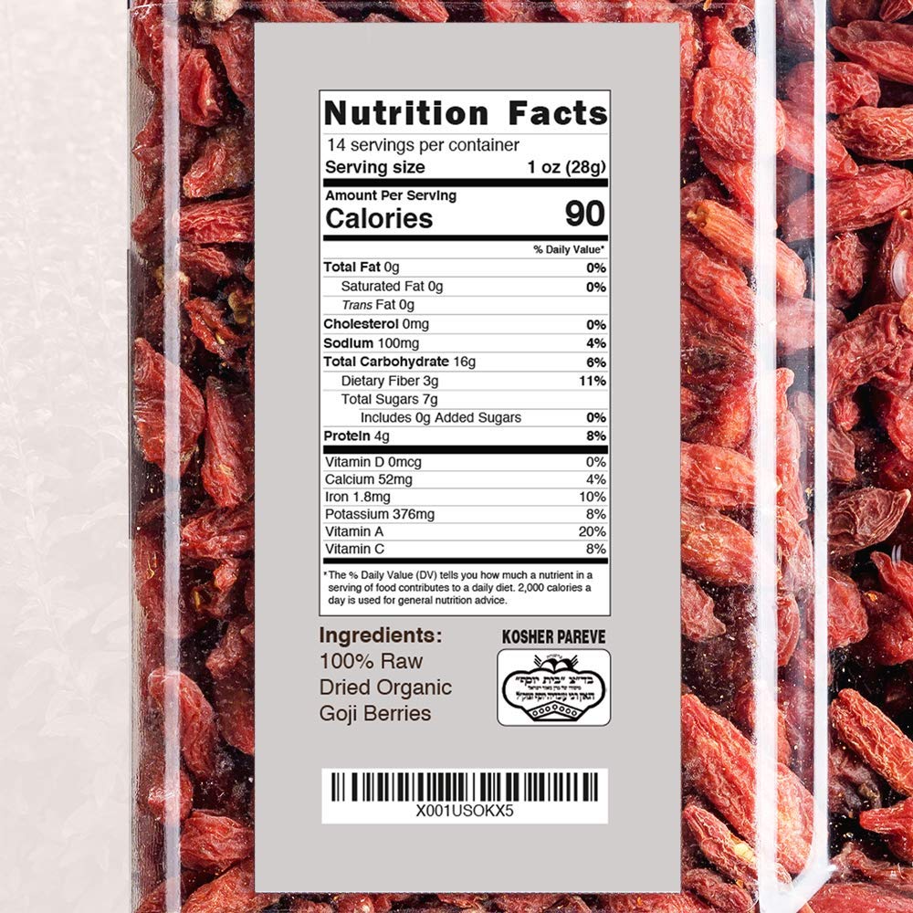 Roots Circle USDA Organic Dried Goji Berries | Bulk Supply of Goji Berry Fruit Superfood