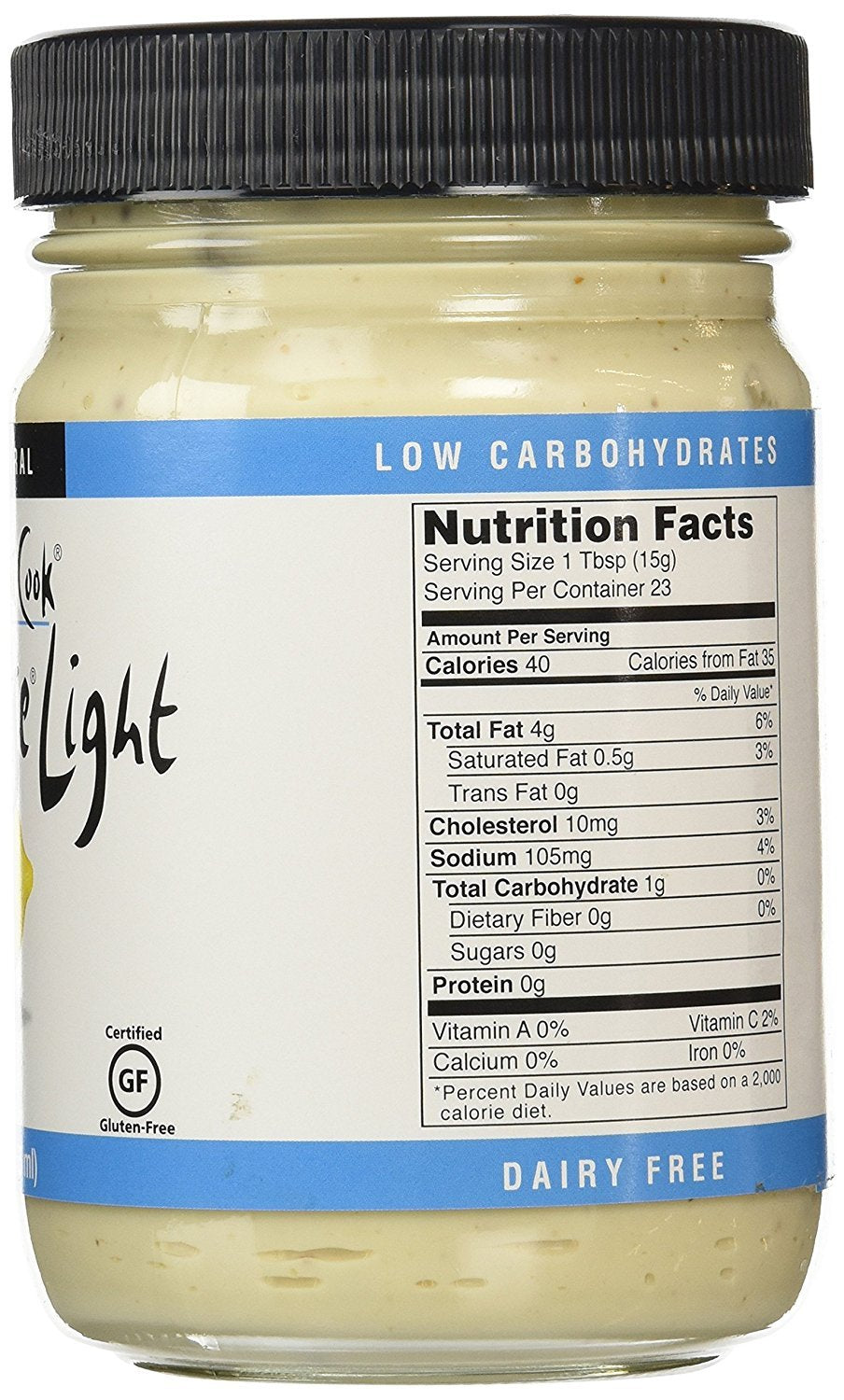 Lemonaise Light - A Zesty Citrus Mayo - All Natural Light Lemon Mayonnaise For Sandwich Spreads, Dips, and Dressings - (Pack of 2)