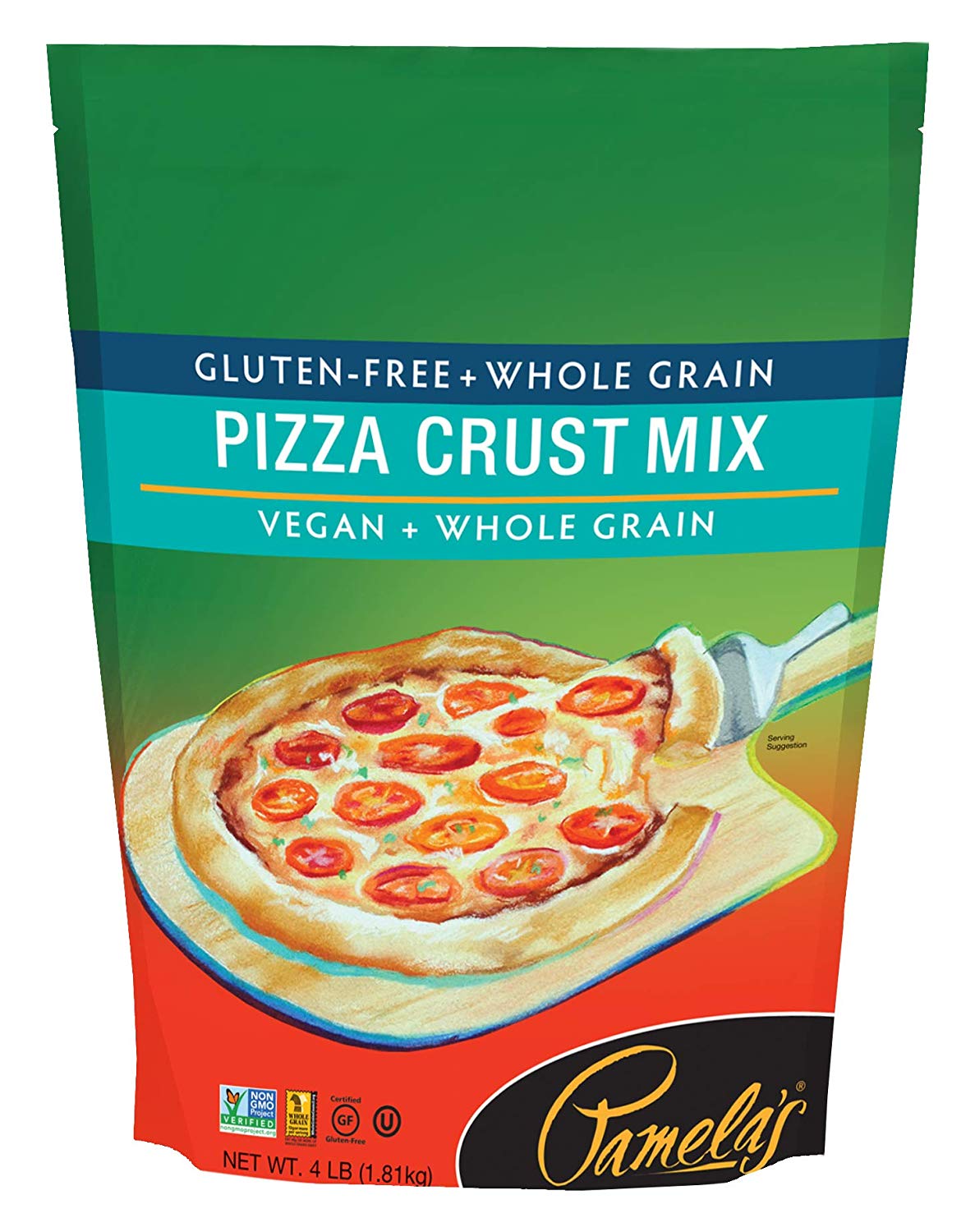 Pamela's Products Gluten Free Pizza Crust Mix, 4 Pound - Case/6