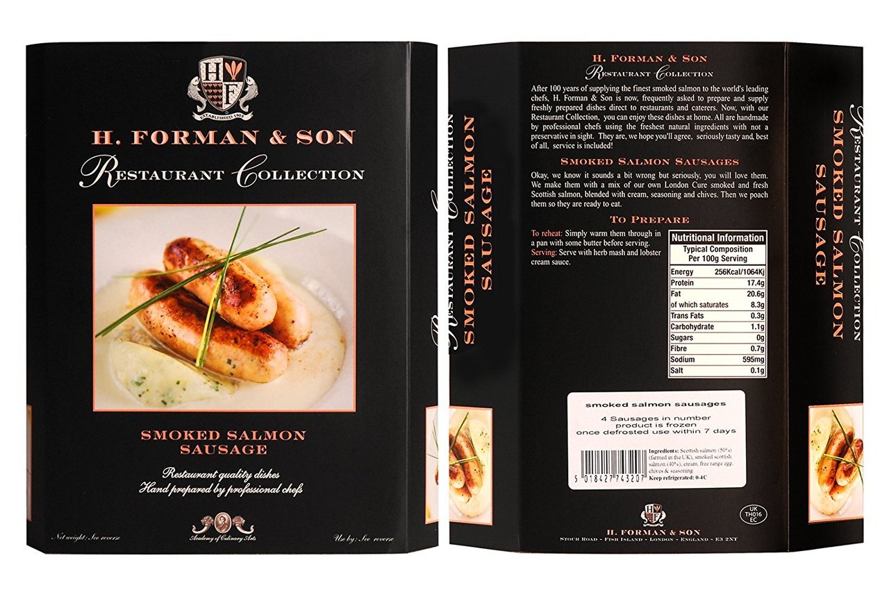 Smoked Salmon Sausages 16 oz - 4 links