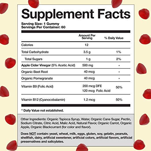 Apple Cider Vinegar Gummy Vitamins by Goli Nutrition - 3 Pack