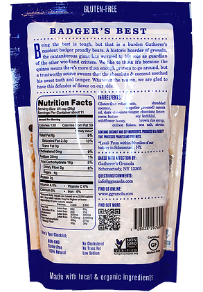 Badger's Best Granola 9 oz