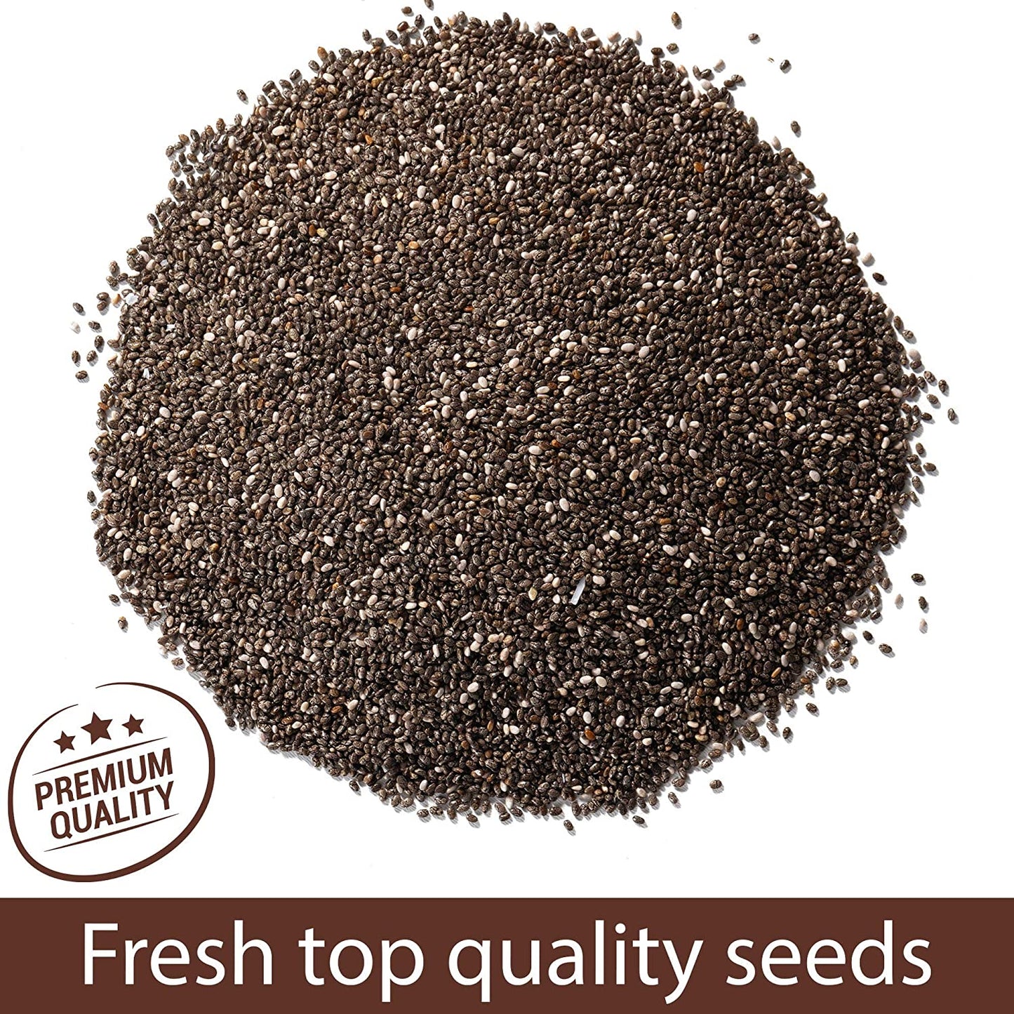 Roots Circle Non-GMO Bulk Chia Seeds | 2.2lb Raw Superfood