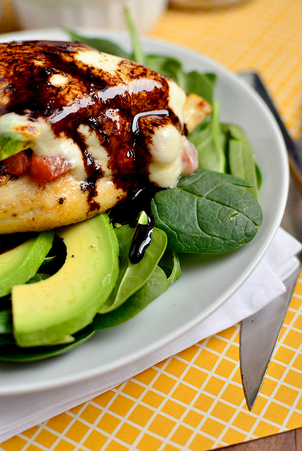 Avocado, Mozzarella and Bruschetta Chicken (GF)