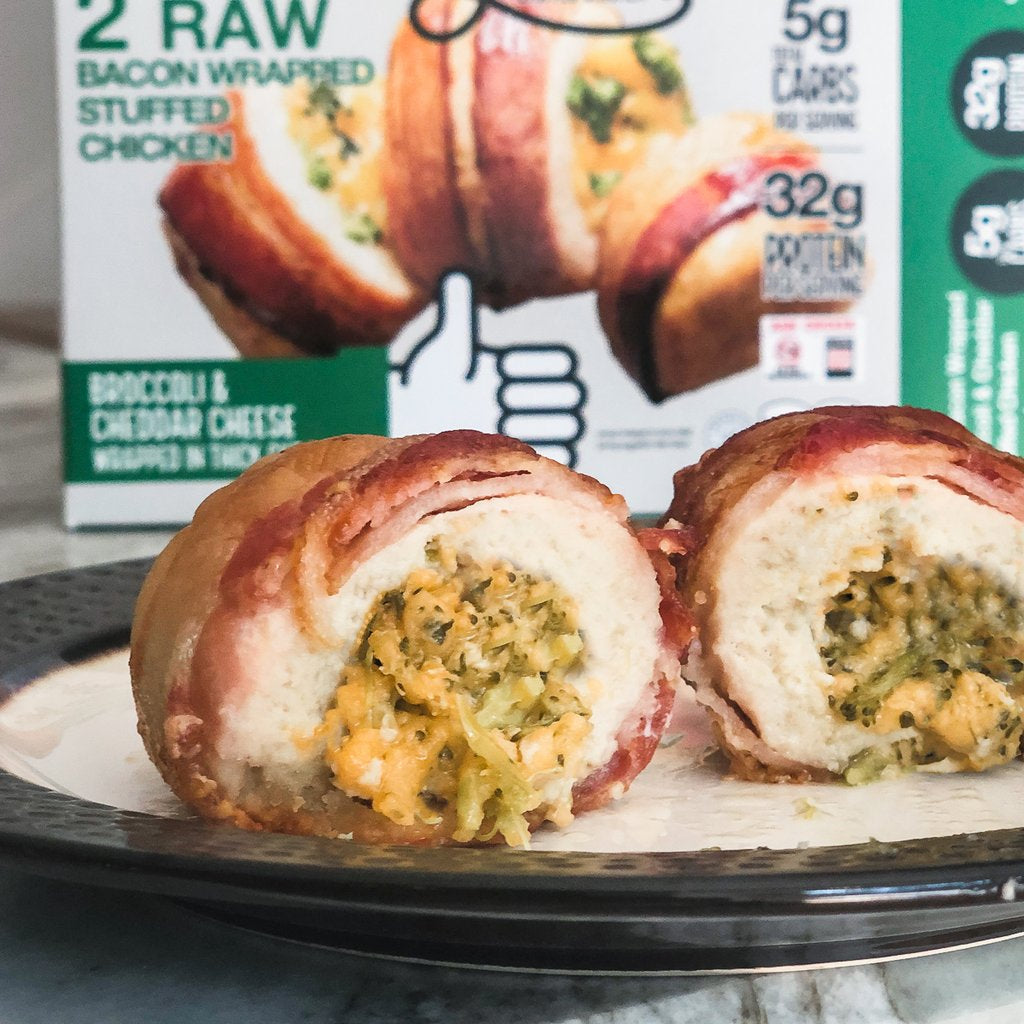Real Good Foods Bacon Wrapped Stuffed Chicken Broc & Cheese 2ct