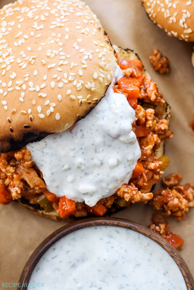 Buffalo Chicken Sloppy Joes