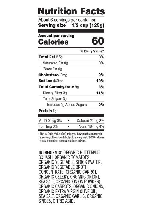 Butternut Squash Sauce - Organic, Paleo, Keto, Gluten Free