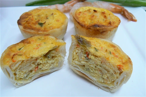 Seafood Mini Quiche - 24 pieces per tray