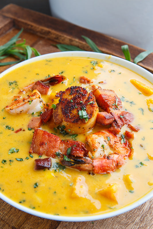 Cajun Sweet Potato Seafood Chowder - 1 quart