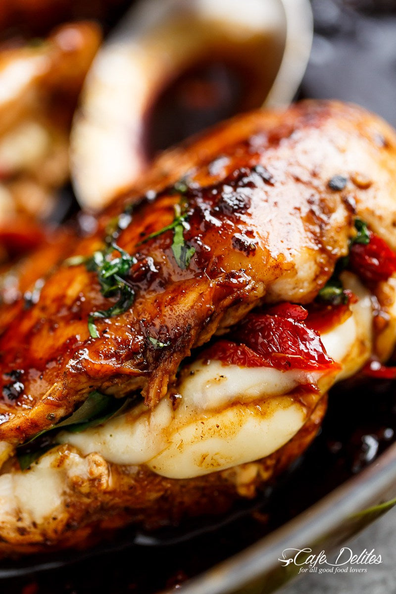 CAPRESE STUFFED BALSAMIC CHICKEN