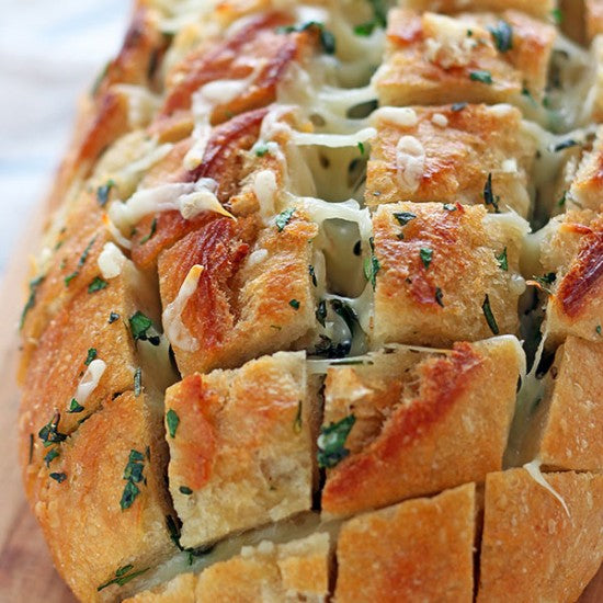 Cheesy Garlic Herb Crack Bread