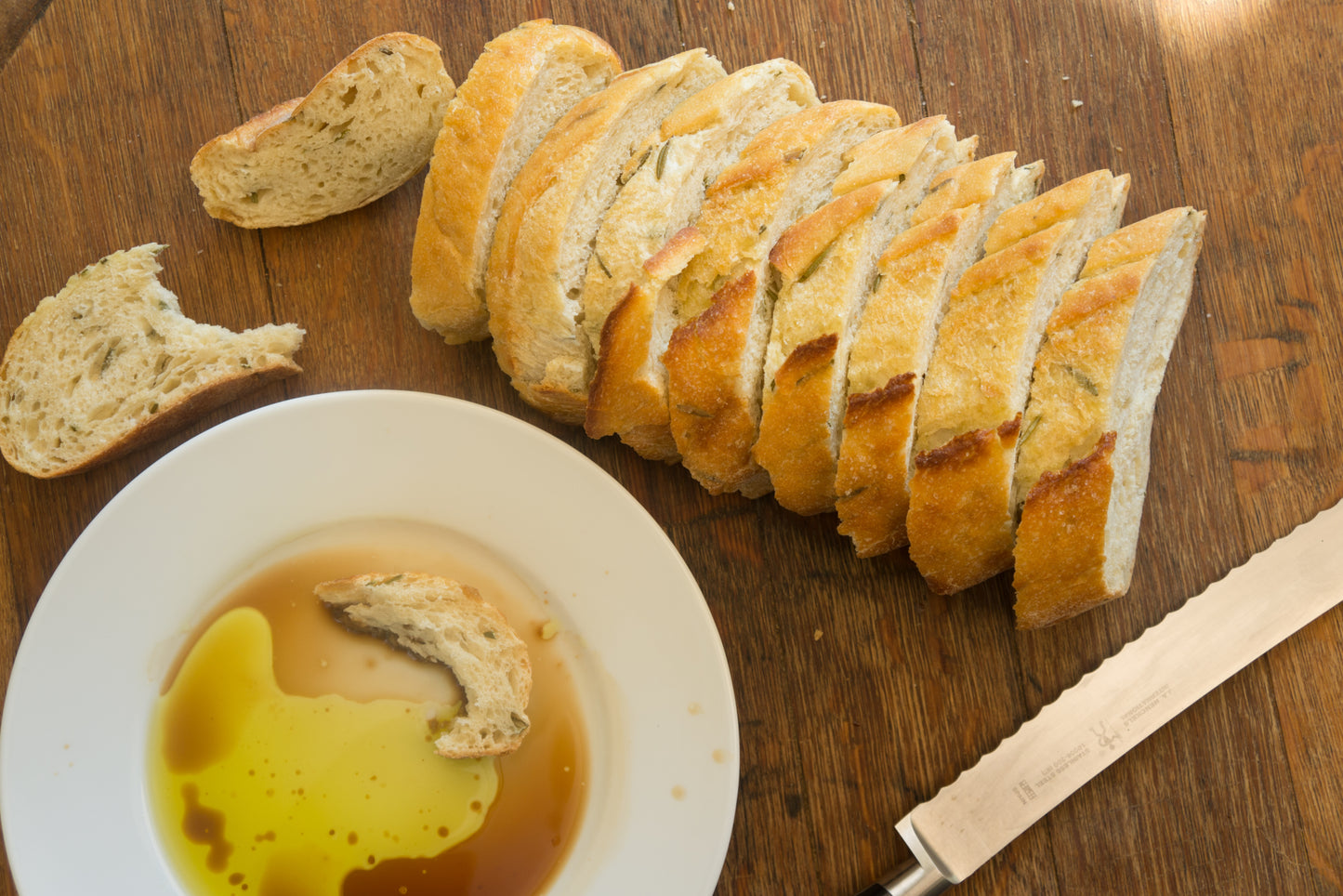Take & Bake Rosemary Bread - Certified Organic , Non-GMO - No Preservatives, Only 5 Ingredients, Freshness Seal - 16/Case