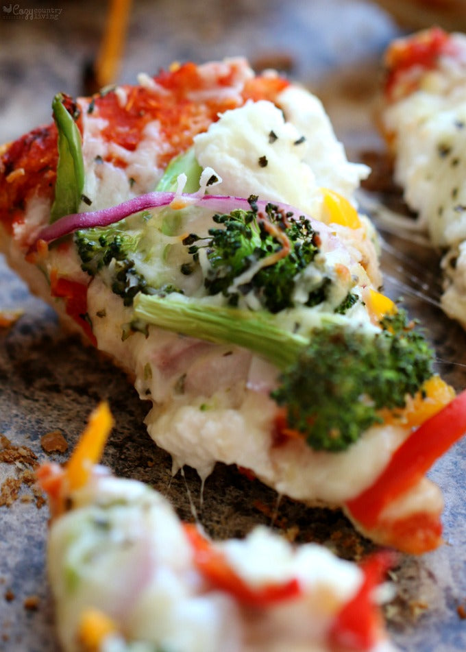Loaded Veggie French Bread Pizza