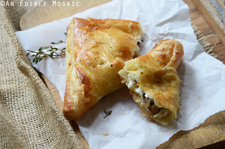 Easy Leftover Turkey, Mushroom and Brie Puff Pastries