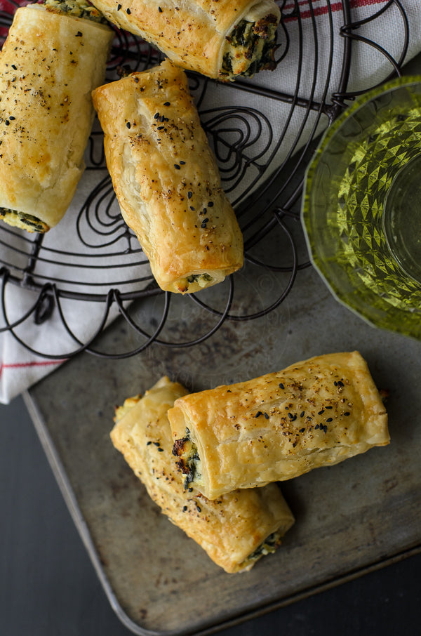 FETA RICOTTA SPINACH ROLLS