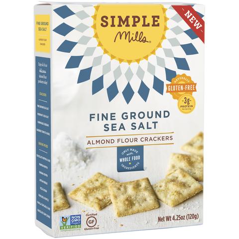 Fine Ground Sea Salt Almond Flour Crackers