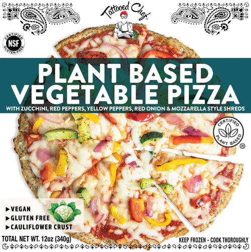 Tattooed Chef Plant Based Vegetable Vegan Pizza - 12 oz - 10/Case