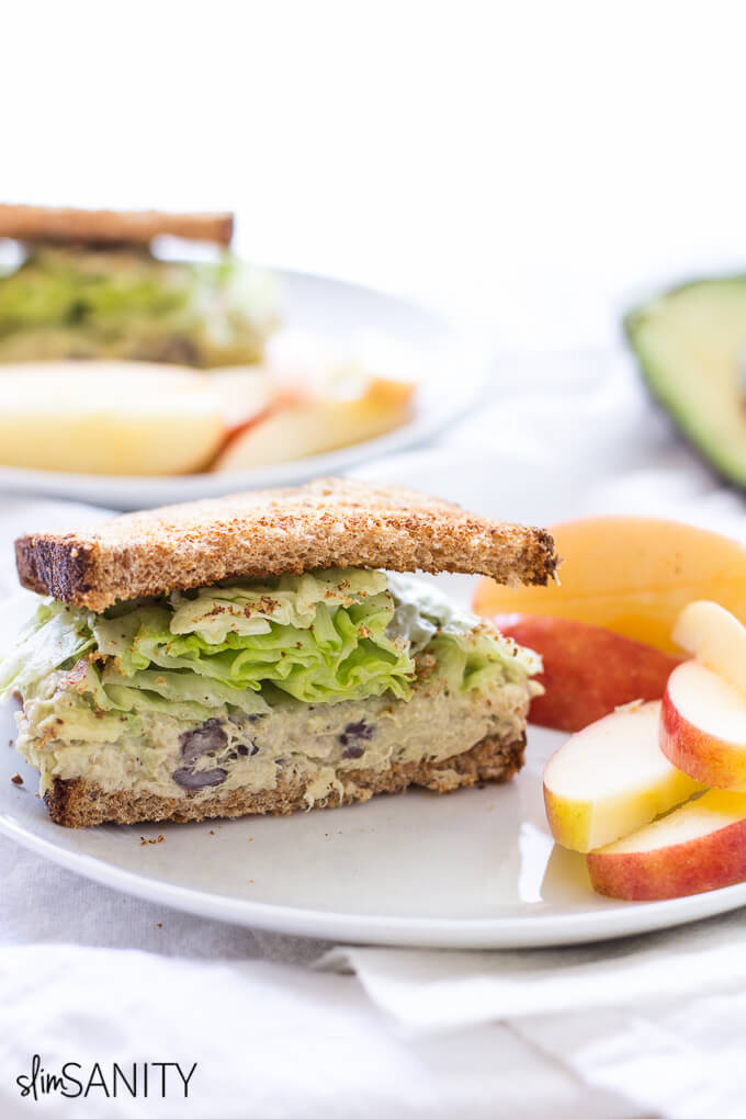 HEALTHY CHICKEN SALAD SANDWICH
