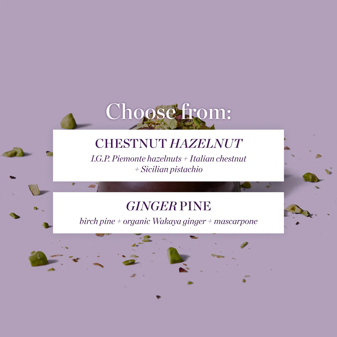 Vosges Haut-Chocolat La Bombes Chocolate 5-Piece Trays — Chestnut Hazelnut or Ginger Pine