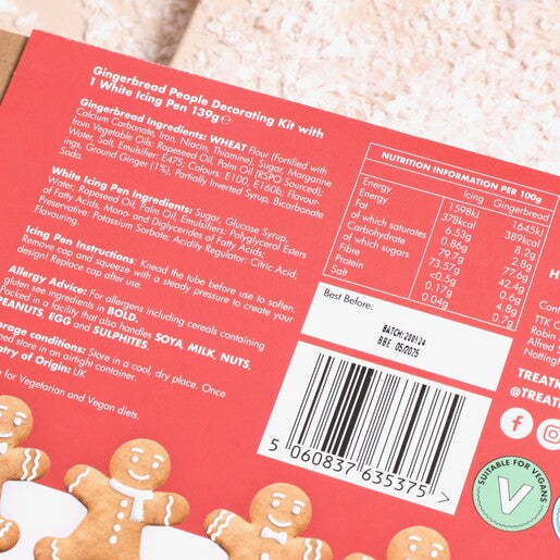 Letterbox Gingerbread People Decorating Kit