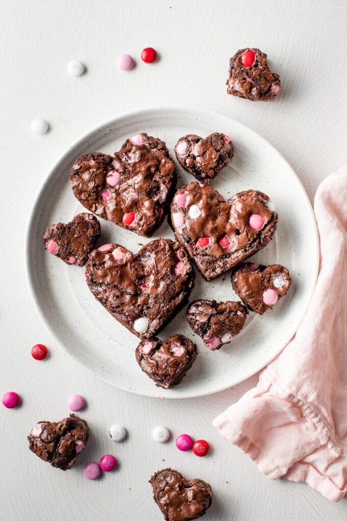 Heart Shaped Red Velvet Brownies- 1 Dozen