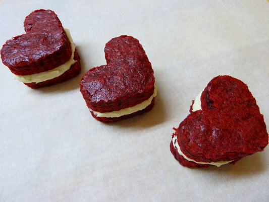 Heart Shaped Red Velvet Brownies- 1 Dozen
