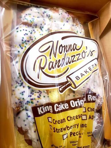 Traditional King Cake by Nonna Randazzos with Gift Box