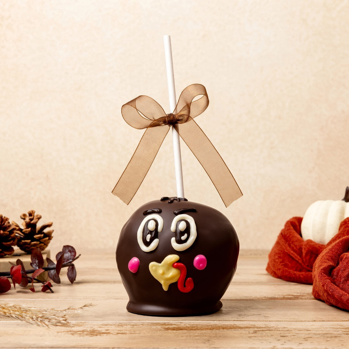 Turkey Chocolate Caramel Apple - Milk or Dark