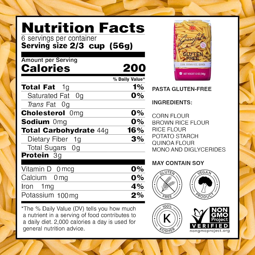 Garofalo - Premium Gluten-Free Casarecce Pasta, Italian Made, Corn, Rice, Potato & Quinoa Blend, Bronze-Drawn, Al Dente - Pack of 2