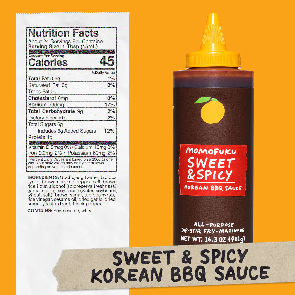 Momofuku Sweet And Spicy Korean BBQ Sauce, 16.3 oz - 6/Case