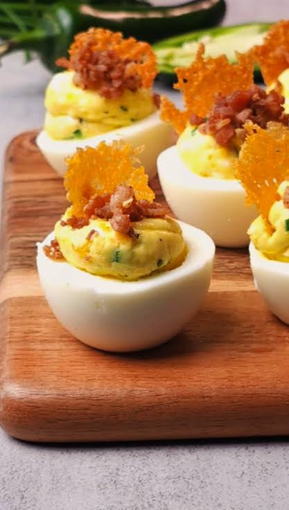 Fresh Deviled Eggs, Traditional and Jalapeño Popper - includes 24