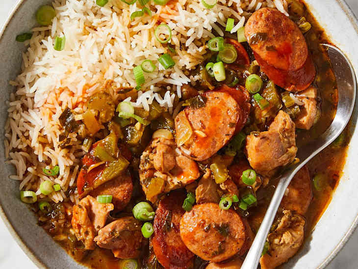 Bayou Bounty: Homemade Chicken, Shrimp & Andouille Gumbo